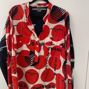 Stella McCartney runway silk blouse
